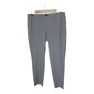 Eileen Fisher Washable Stretch Crepe Slim Ankle Pant Size Medium Gray